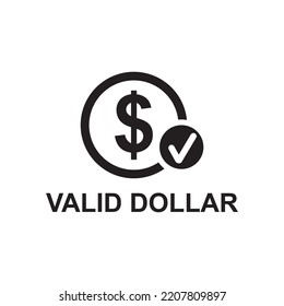 valid dollar icon , business icon