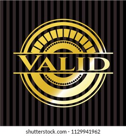 Valid golden badge