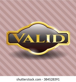 Valid golden emblem
