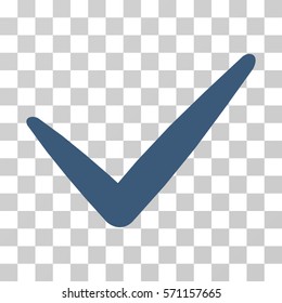 Valid icon. Vector illustration style is flat iconic symbol, blue color, transparent background. Designed for web and software interfaces.