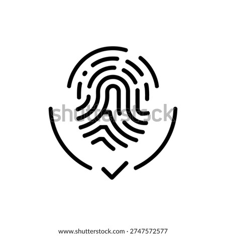 Valid identification symbol and fingerprint recognition mark