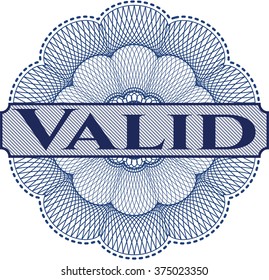 Rosette de estilo de dinero válido