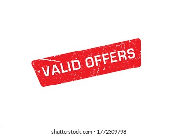 Vector de marca o de diseño de signo válido de ofertas