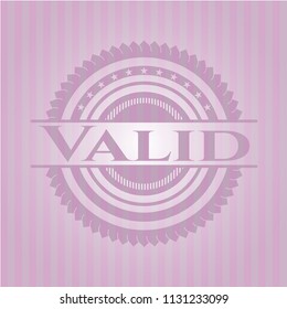 Valid pink emblem