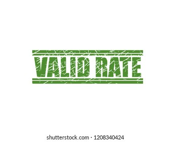 Valid rate stamp
