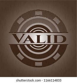 Valid realistic wood emblem