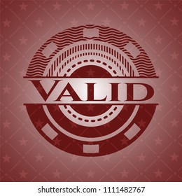   Valid red emblem