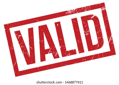 Valid Rubber Stamp. Valid Rubber Grunge Stamp Seal Vector Illustration - Vector
