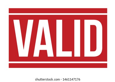Valid Rubber Stamp. Valid Stamp Seal – Vector