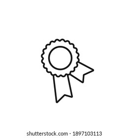 Valid Seal icon. Flat sticker. Isolated on white. Accept button. Vector award illustration. Quality check. Certified medal. Approved stamp. Valid seal