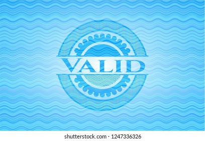 Valid water style emblem.