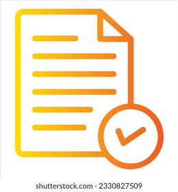 validate icon with isolated vektor and transparent background