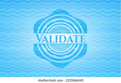 Validate water wave representation style badge.