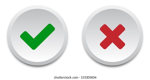 14,933 Green Tick Red Cross Images, Stock Photos & Vectors 