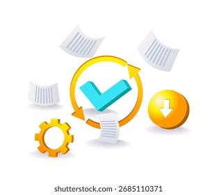 validation check for digital data illustration