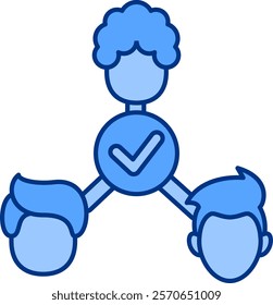 Validation Icon - Lineal Blue Style - People Pleaser Theme
