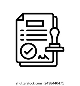 Validation icon in vector. Logotype