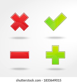 Validation icons and checkmark icon. 