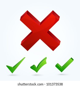 Validation icons. This vector image is fully editable.