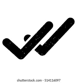 Validation rubber seal stamp watermark. Icon vector symbol with grunge design and dirty texture. Scratched black ink sign on a white background.