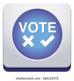 Validation sign, vote icon