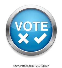 Validation sign, vote icon