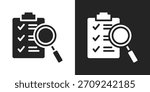 validity Icon In Black And White Glyph Style