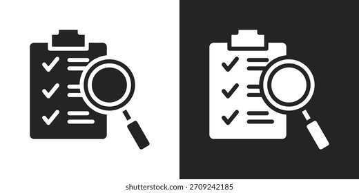 validity Icon In Black And White Glyph Style