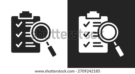 validity Icon In Black And White Glyph Style