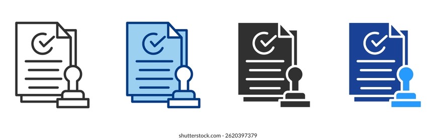 Validity Icon Multiple Style Vector Collection