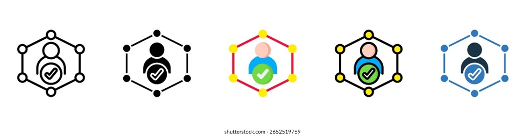 Validity Icon Multiple Style Vector Illustration