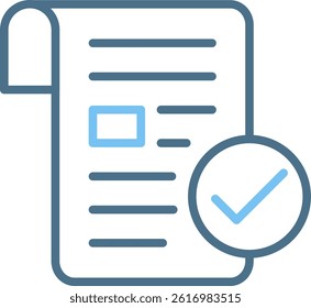 Validity Line Two Colour Icon