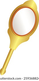 Valkannadi vector graphics, mirror for vishukkani, Kerala traditional mirror made of metal