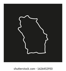 Valkas region map, country of Latvia