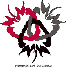 Valknut Icon Raspberry Klbnika Clipart Image Isolated White.