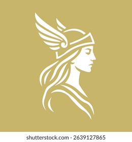 Valkyrie character head for a logo
