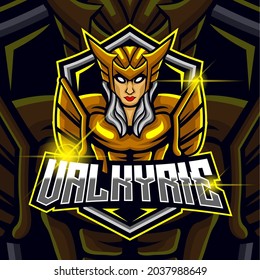 Valkyrie E-sport Logo Design Template