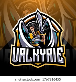 Valkyrie esport mascot logo design
