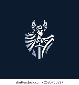 Valkyrie Goddess Logo for sale.