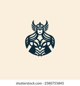 Valkyrie Goddess Logo for sale.