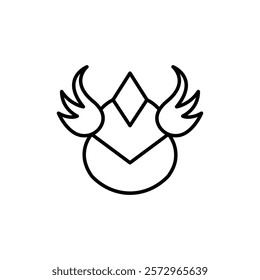 valkyrie icon simple vector symbol