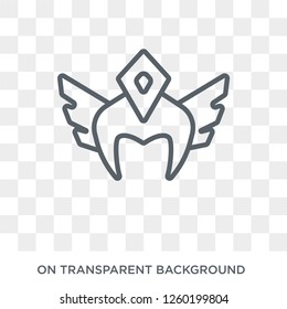 Valkyrie icon. Trendy flat vector Valkyrie icon on transparent background from Fairy Tale collection. High quality filled Valkyrie symbol use for web and mobile