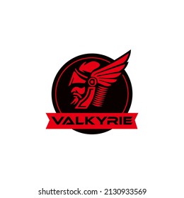 Valkyrie Warrior Mascot Logo Design