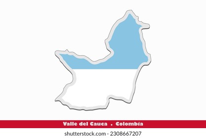 Valle del Cauca Flag - Departments of Colombia