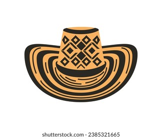 Vallenato legendäre sombrero vueltiao einzelne Illustration