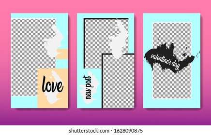 vallentine's day sale editable stories template design for social media 