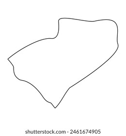 Valletta District map, administrative division of Malta. Vector illustration.