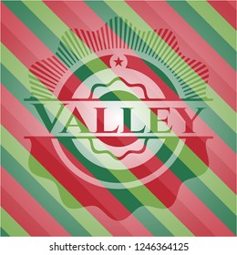 Valley christmas emblem.