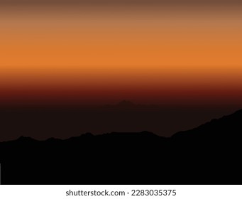 Valle en el Dusk | Montañas