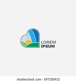 Valley Heart Logo Vector